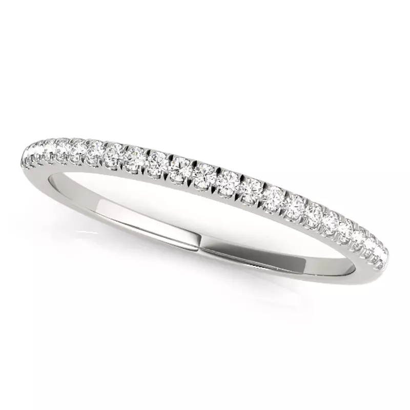 18K White Gold Luna Band
