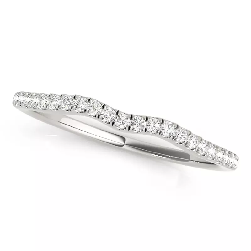 14K White Gold Hudson Band