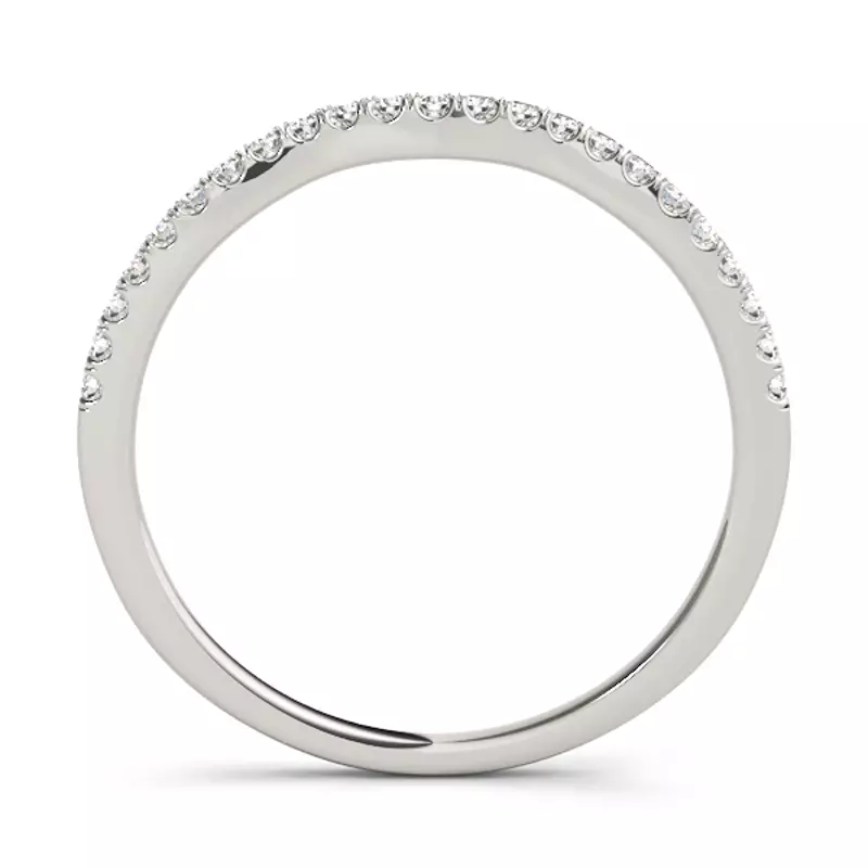 14K White Gold Hudson Band