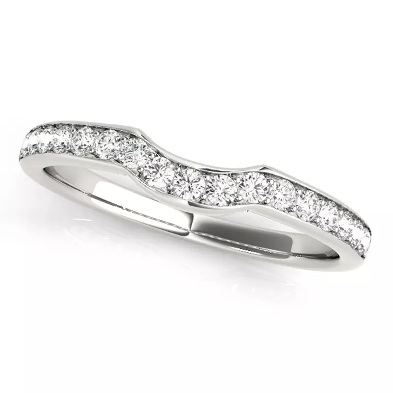 18K White Gold Elea Band