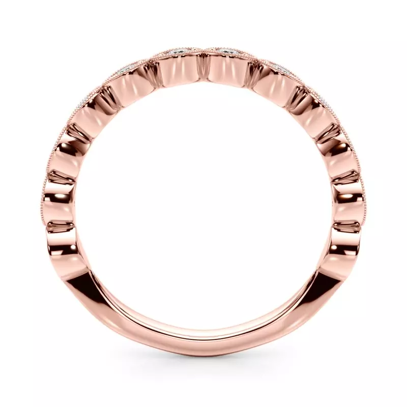 14K Rose Gold Dallas Band