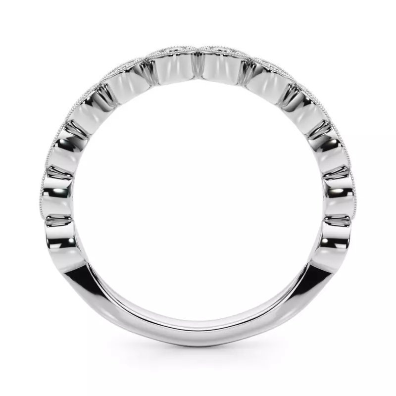 18K White Gold Dallas Band
