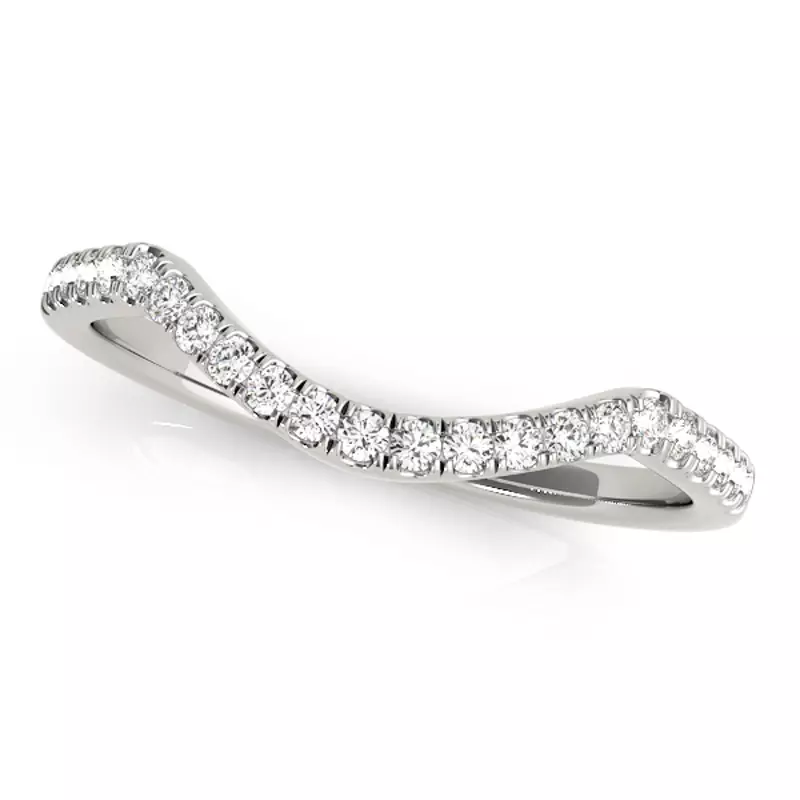 14K White Gold Hadley Band