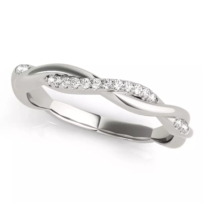 14K White Gold Skylar Band