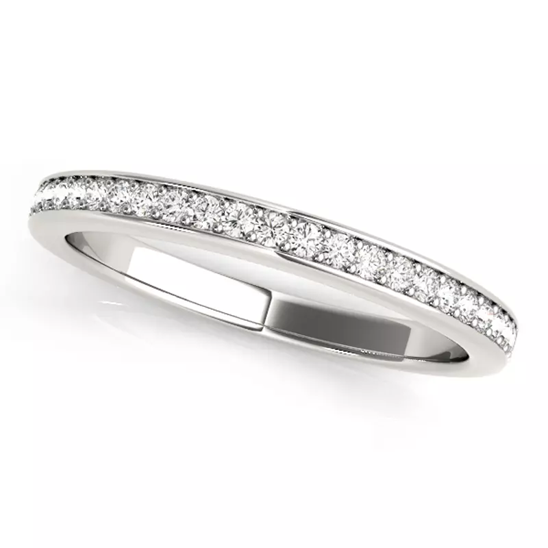 14K White Gold Louella Band
