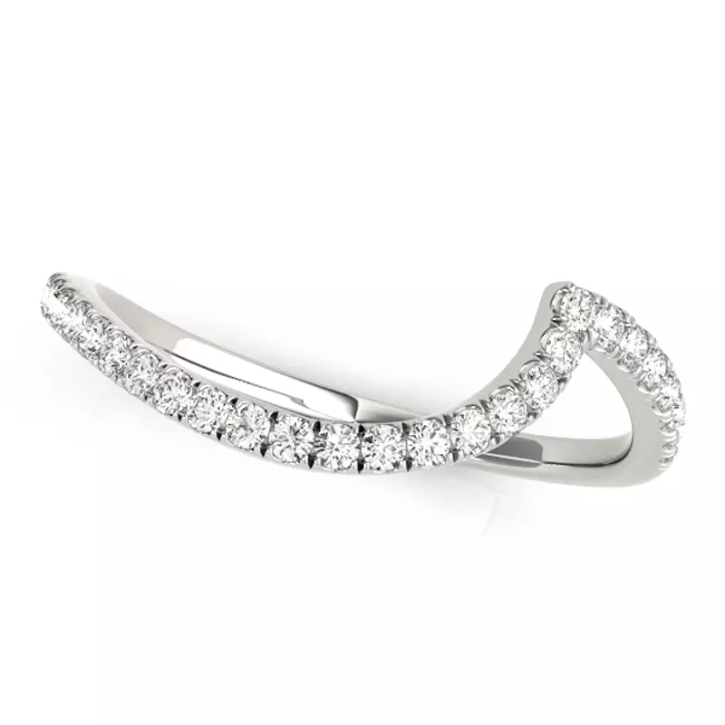 14K White Gold Everest Band
