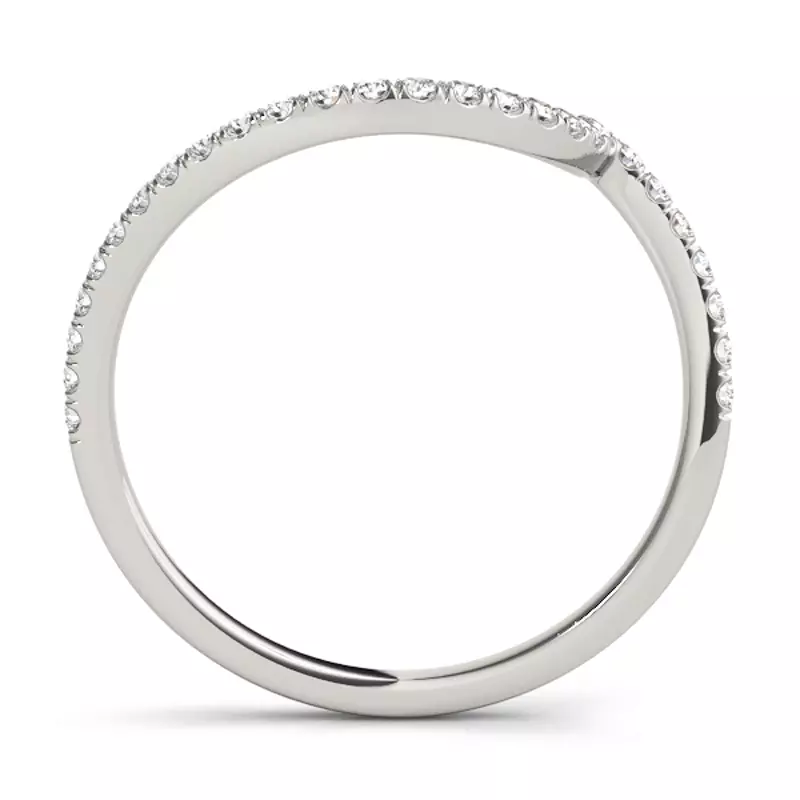 14K White Gold Everest Band
