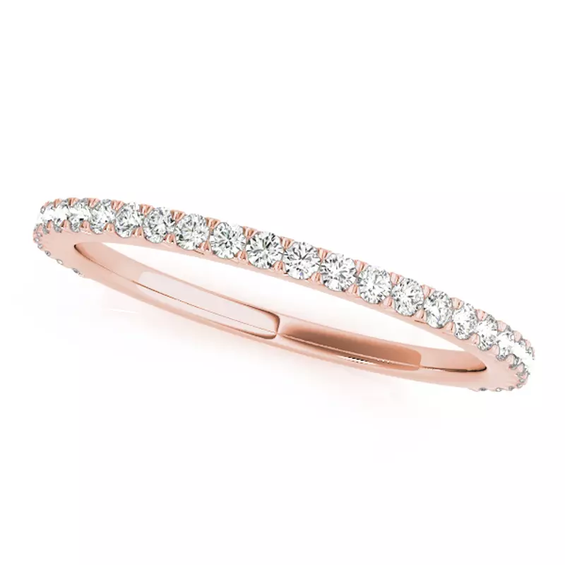 14K Rose Gold Lily Band