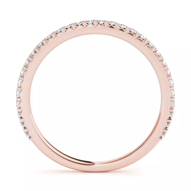 14K Rose Gold Lily Band