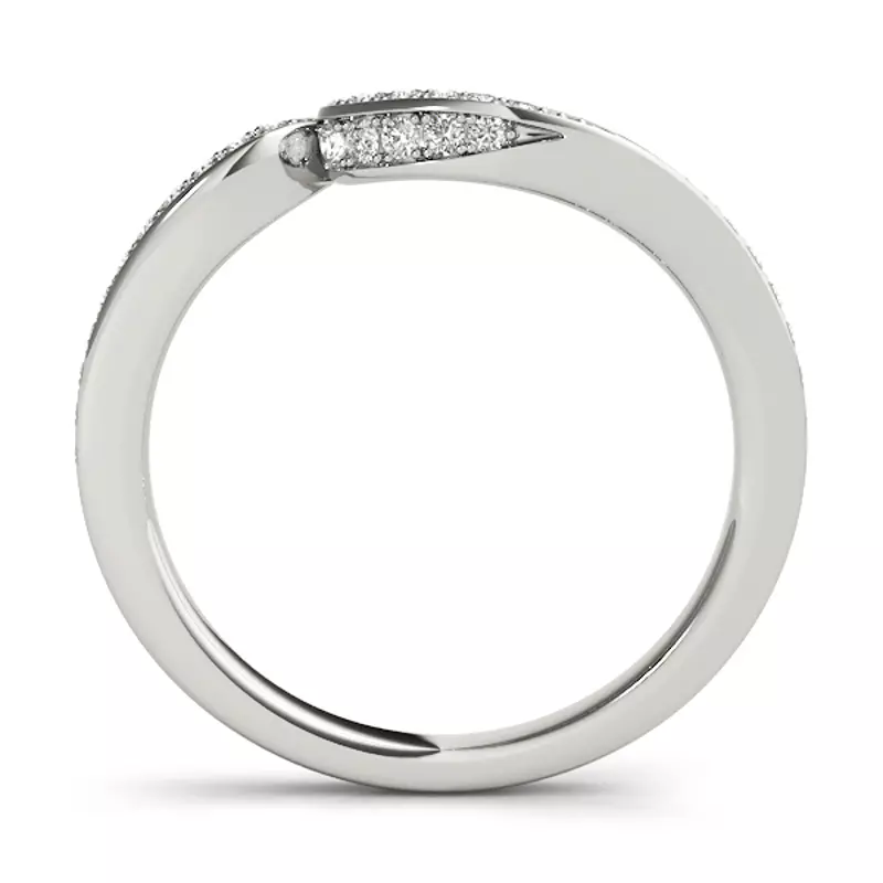 14K White Gold Vienna Band