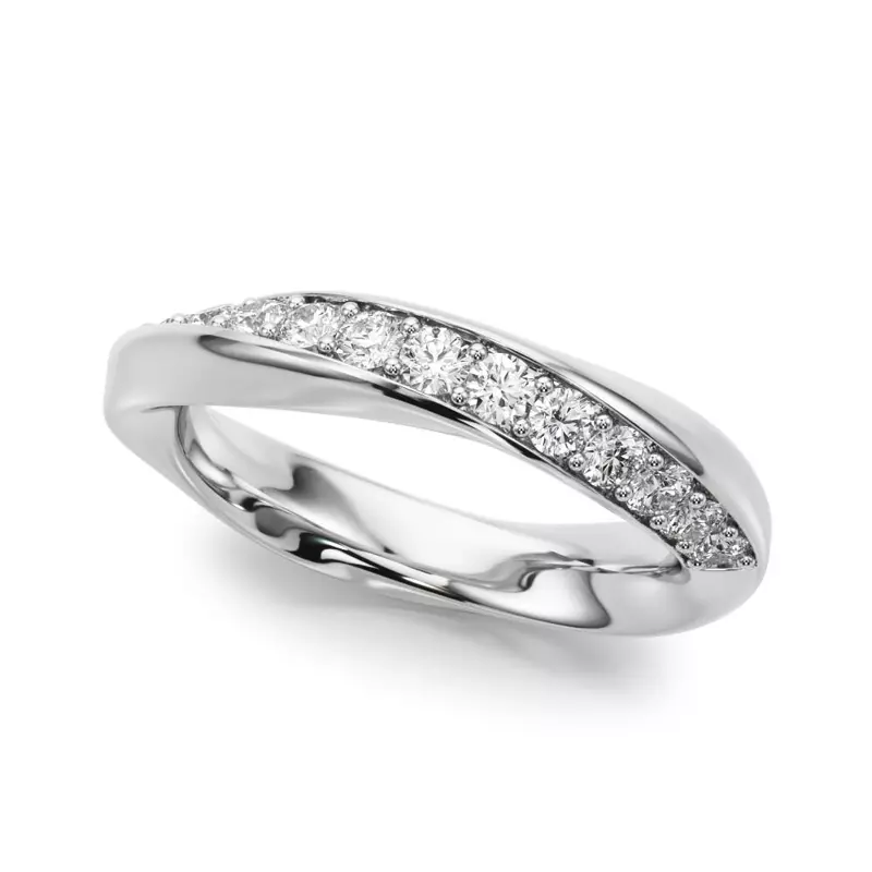 Platinum Topaz Band