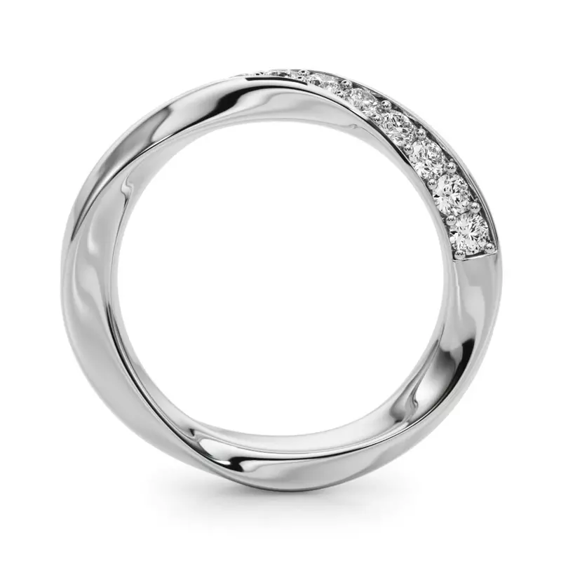 Platinum Topaz Band