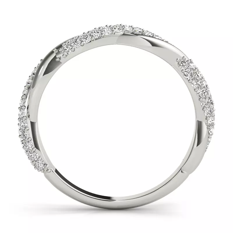 14K White Gold Sierra Band