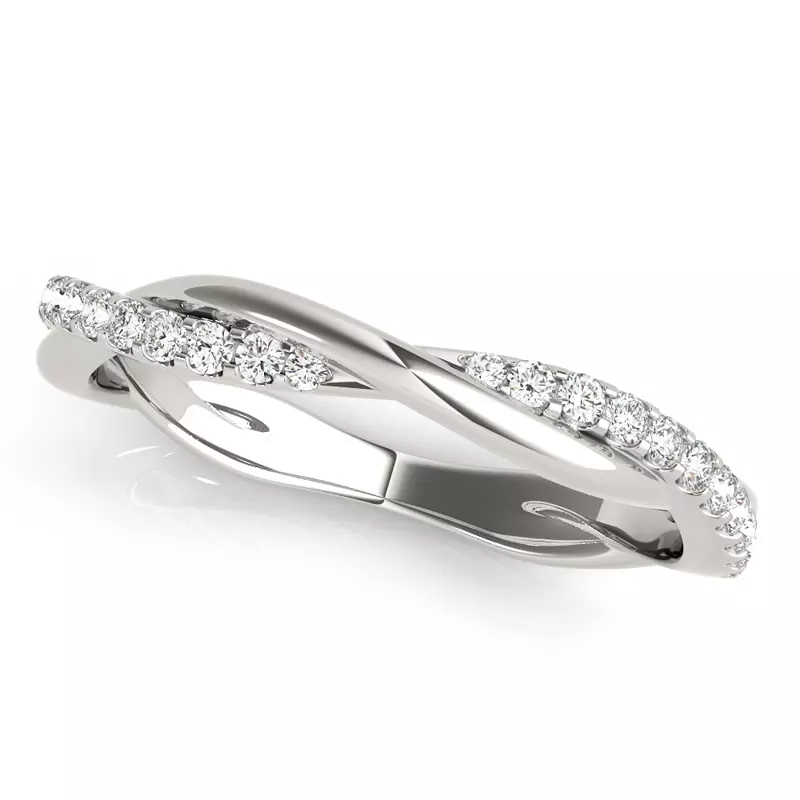 18K White Gold Brooklyn Band