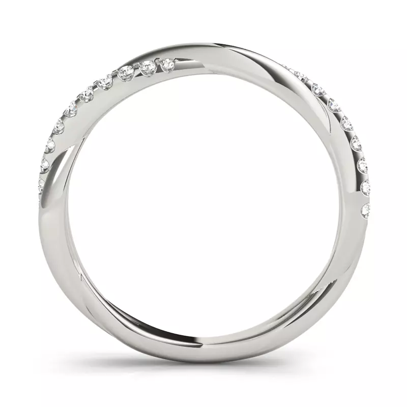 18K White Gold Brooklyn Band