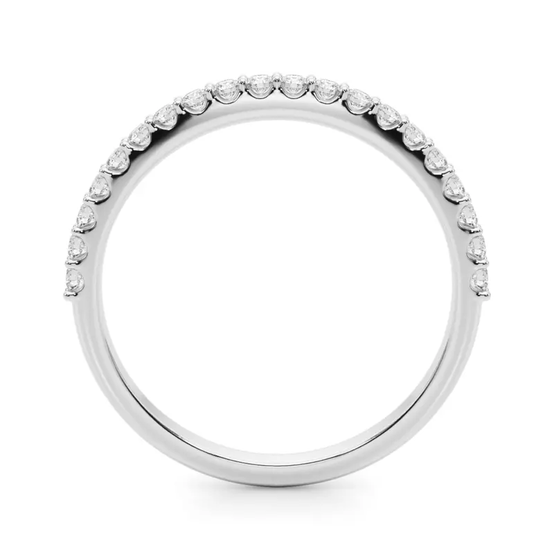 18K White Gold Alice Pavé Diamond Wedding Band