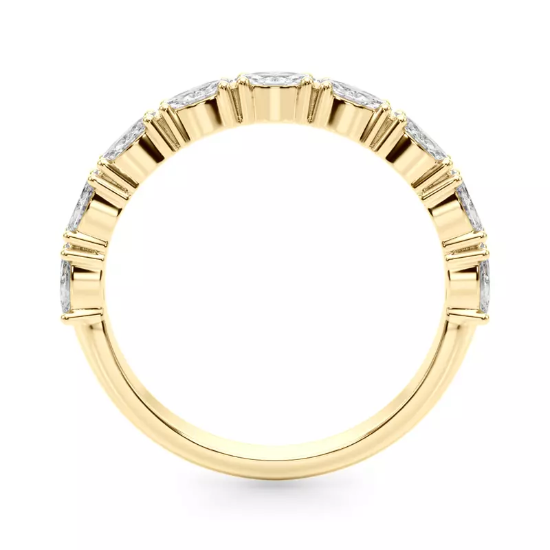 18K Yellow Gold Alanis Marquise Diamond Wedding Band