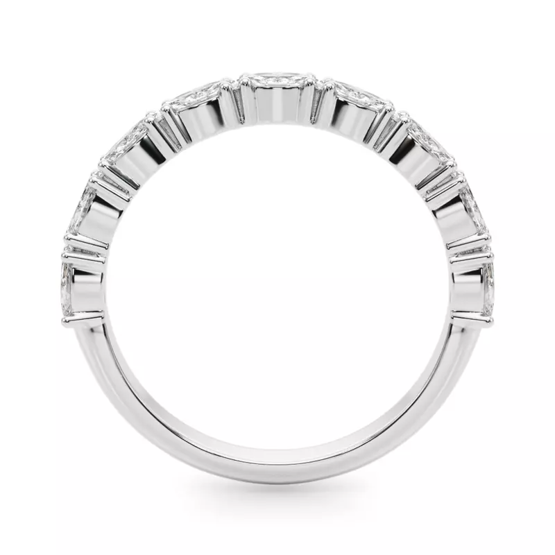 Platinum Alanis Marquise Diamond Wedding Band