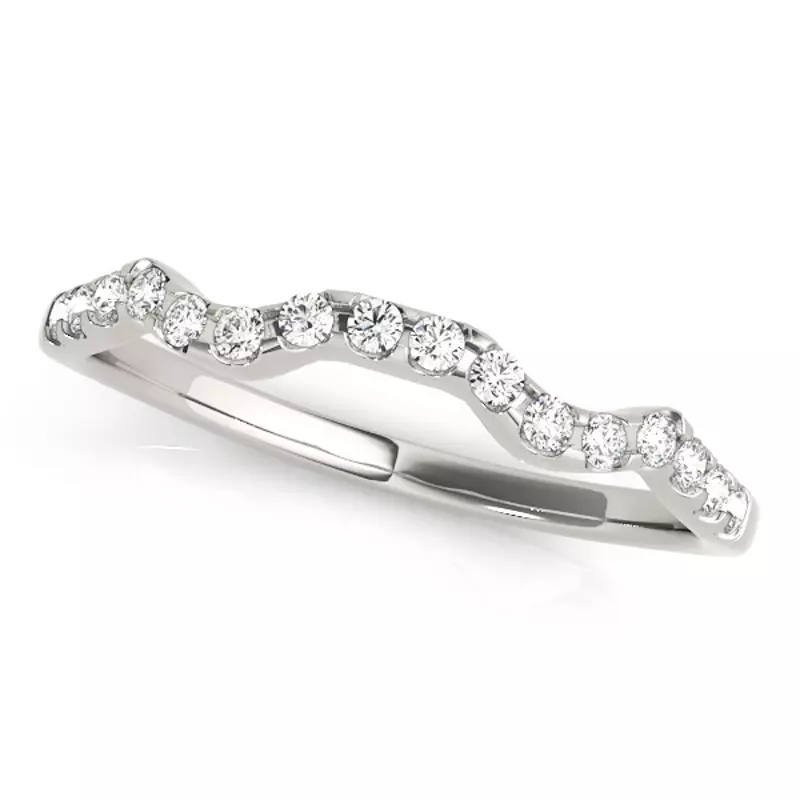 14K White Gold Elsbeth Band