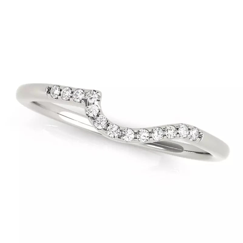 18K White Gold Denver Band