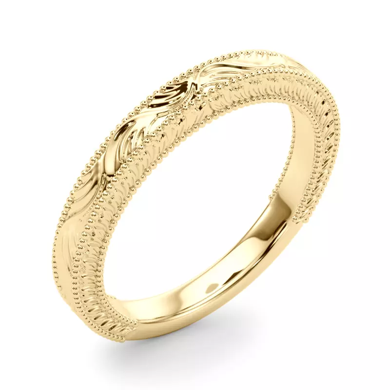 14K Yellow Gold Mila Vintage-Inspired Band