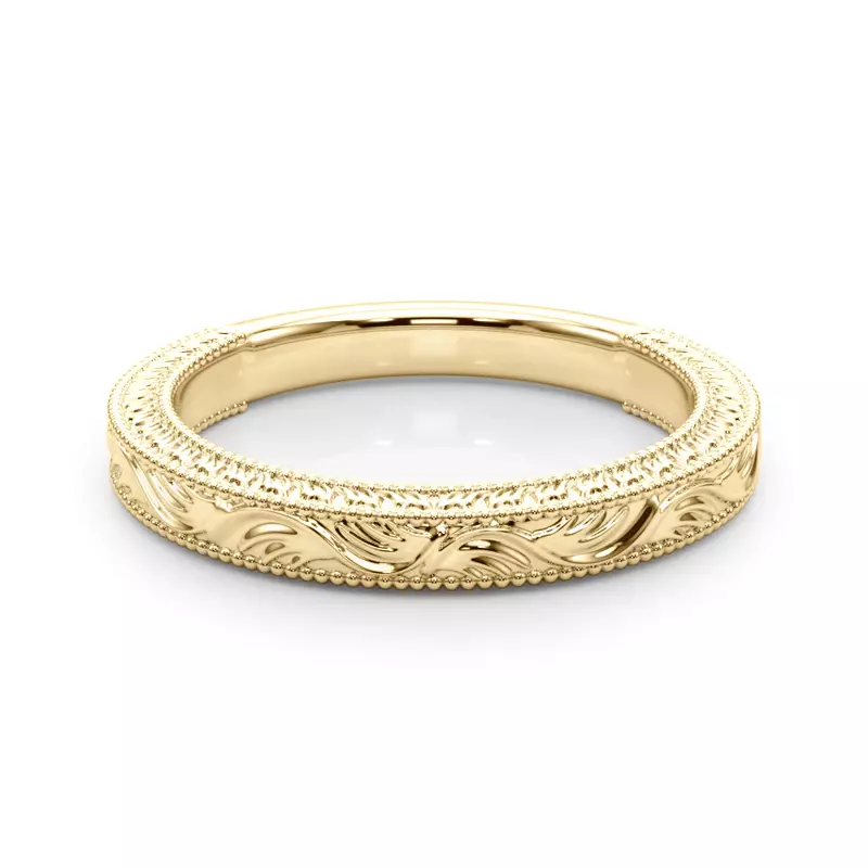 14K Yellow Gold Mila Vintage-Inspired Band