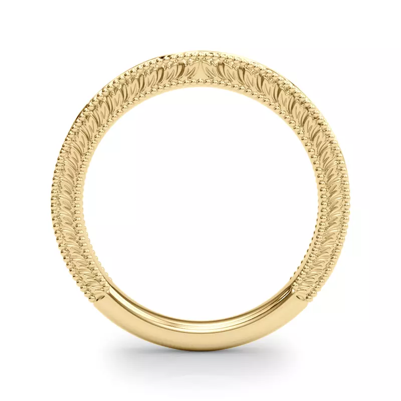 14K Yellow Gold Mila Vintage-Inspired Band