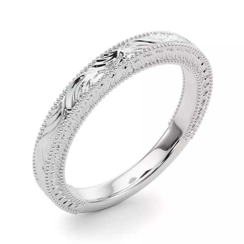Platinum Mila Vintage-Inspired Band