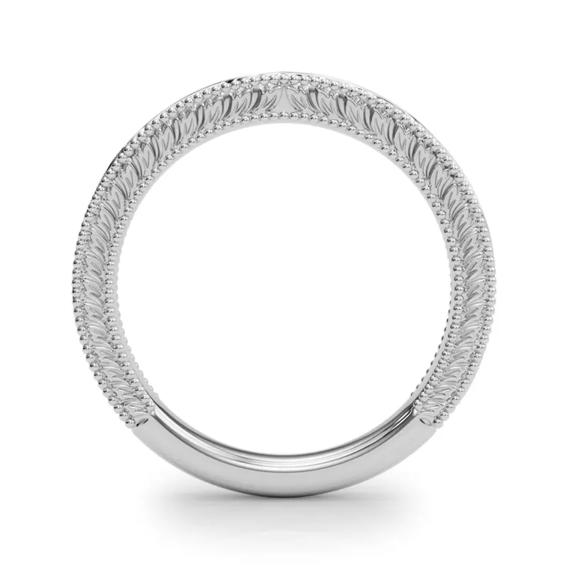 Platinum Mila Vintage-Inspired Band