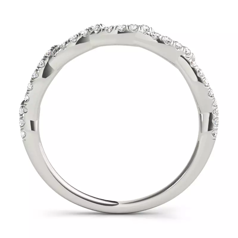 14K White Gold Abigail Band