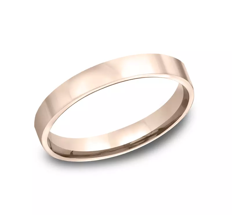 14K Rose Gold Flat Comfort-Fit Band (3mm)