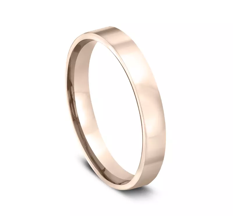14K Rose Gold Flat Comfort-Fit Band (3mm)