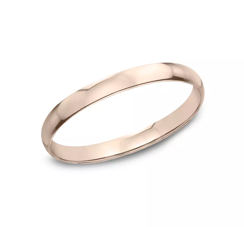 14K Rose Gold Slender Polished Band (1.2mm)