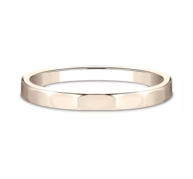 Polished Faceted Band (2mm)
