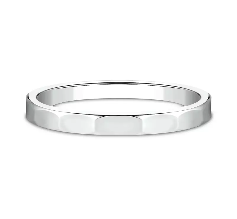 Polished Faceted Band (2mm)