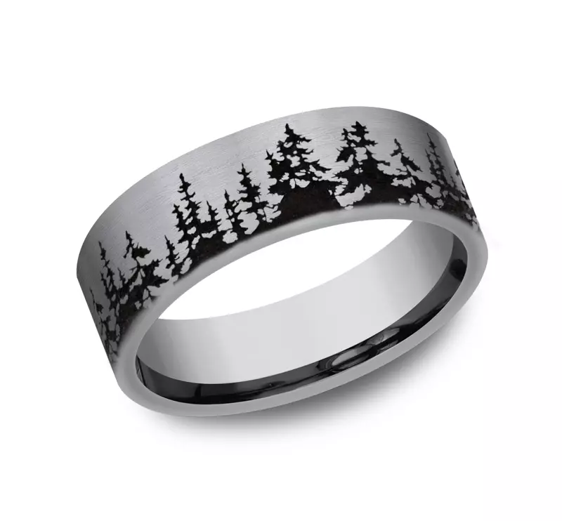 Tantalum Timberline  Comfort-Fit Band (8mm)