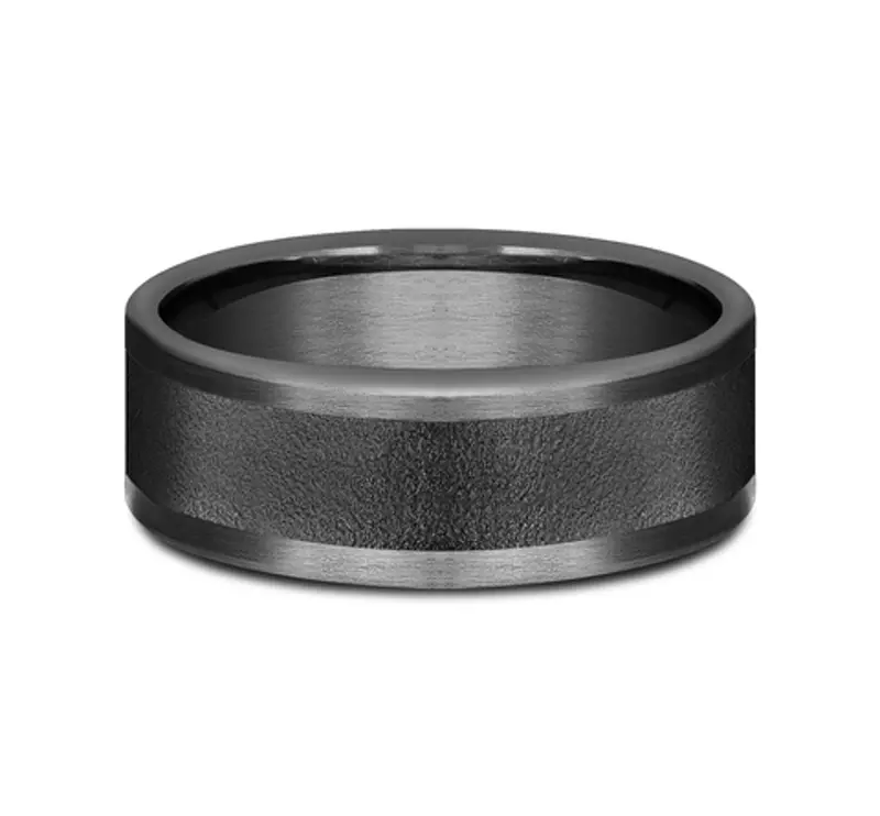 Midnight Wirebrush Comfort-Fit Band (8mm)