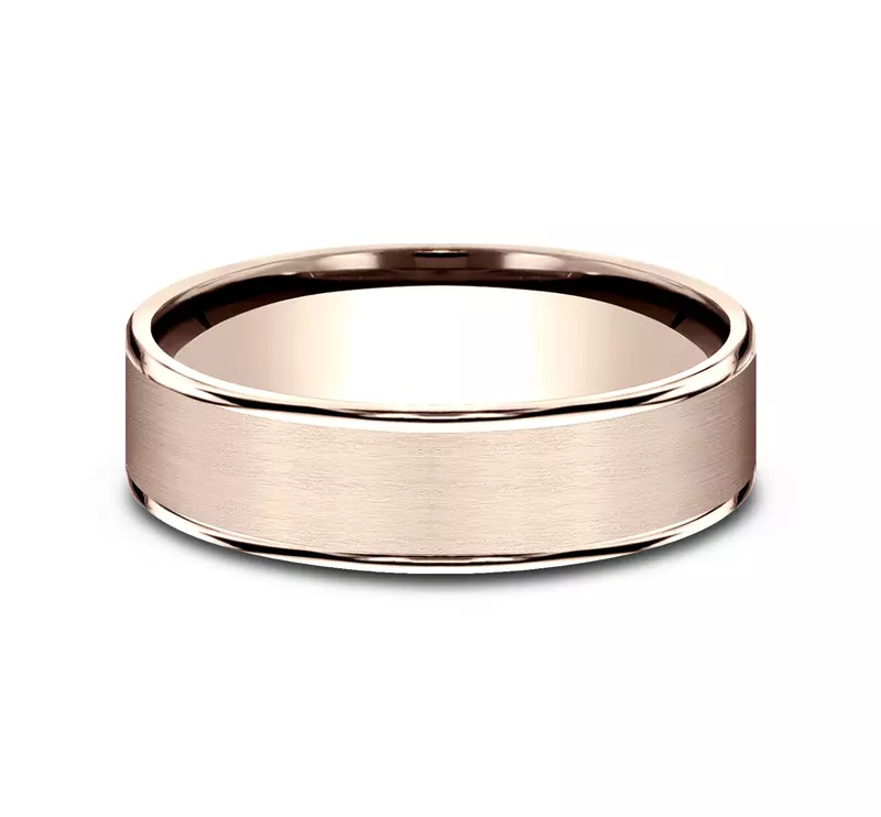 Axis Satin Comfort-Fit Band (6.5mm)