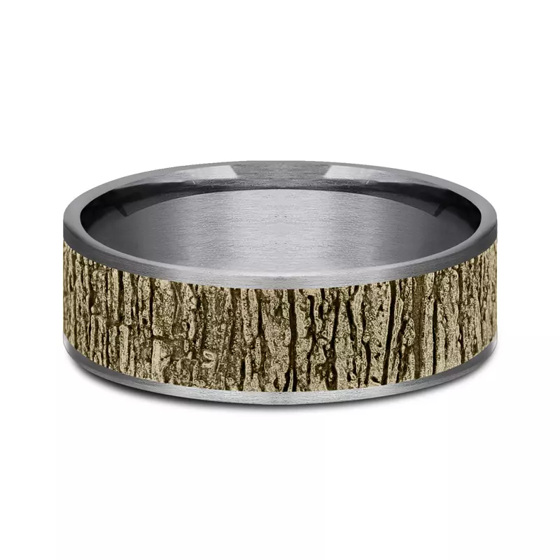 Ridgebark Two-Tone Comfort-Fit Band (7.5mm)
