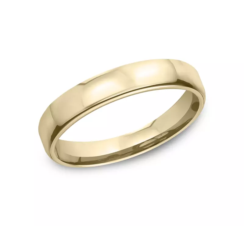 18K Yellow Gold Euro Comfort-Fit Plain Band (3.5mm)