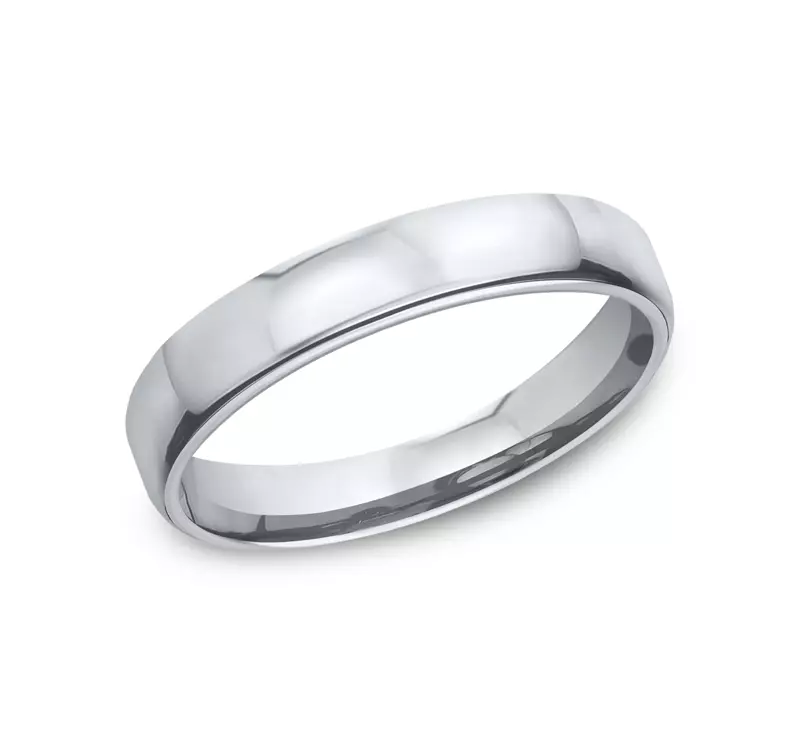 Platinum Euro Comfort-Fit Plain Band (3.5mm)