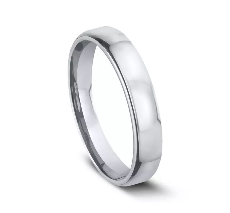 Platinum Euro Comfort-Fit Plain Band (3.5mm)