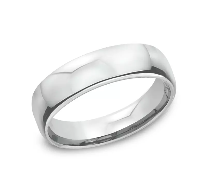 Platinum Euro Comfort-Fit Plain Band (5.5mm)