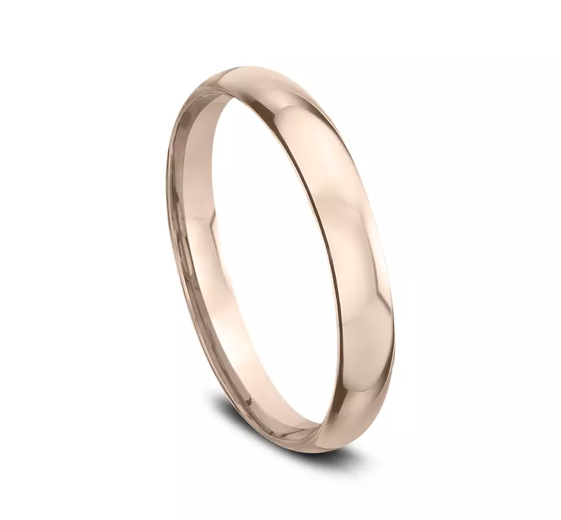 14K Rose Gold Classic Comfort-Fit Band (2.5mm)