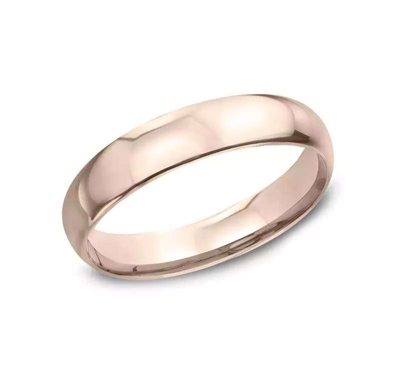 14K Rose Gold Classic Comfort-Fit Band (4mm)