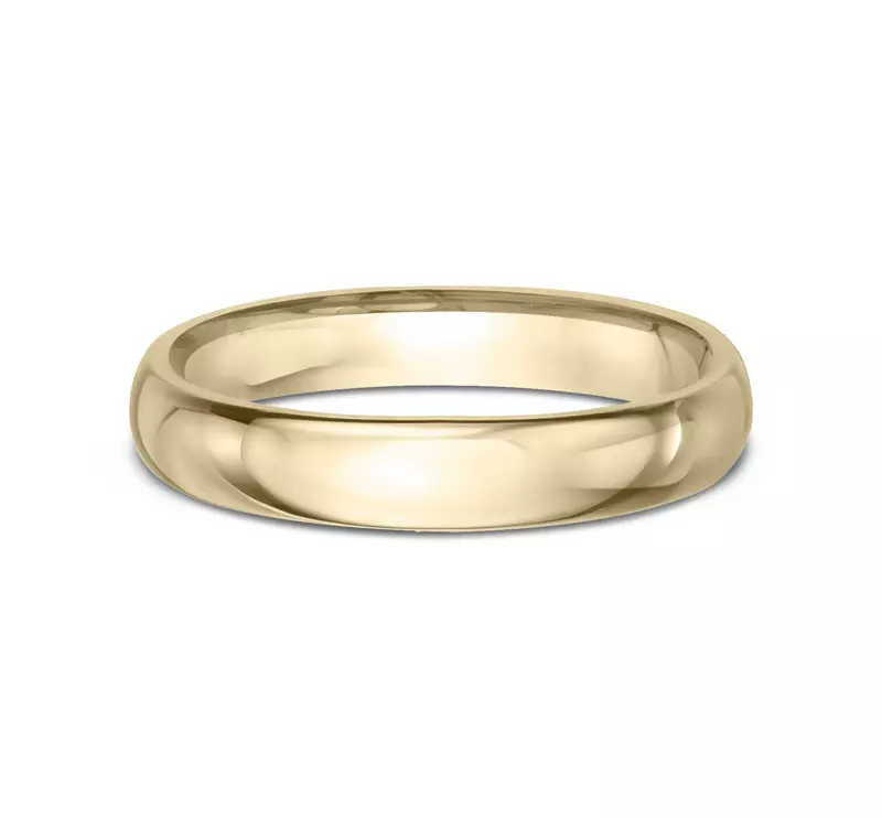 14K Yellow Gold Classic Comfort-Fit Band (4mm)