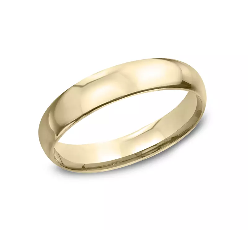 14K Yellow Gold Classic Comfort-Fit Band (4mm)