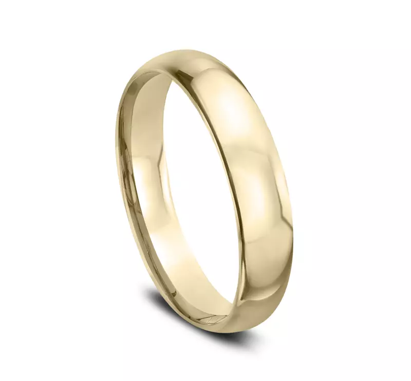 14K Yellow Gold Classic Comfort-Fit Band (4mm)