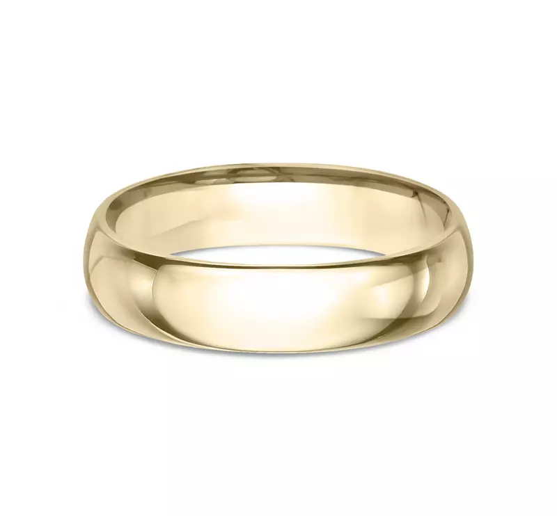 14K Yellow Gold Classic Comfort-Fit Band (5mm)