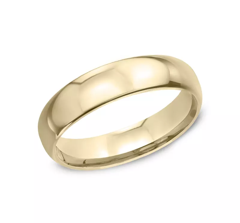 14K Yellow Gold Classic Comfort-Fit Band (5mm)